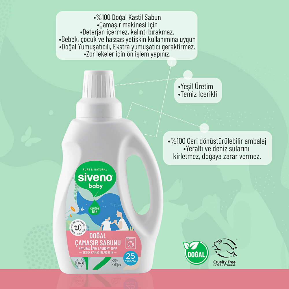 Bebek Doğal Çamaşır Sabunu 750 ml