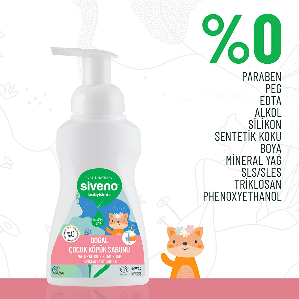 Zeytinyağlı Doğal Çocuk Köpük Sabun 250 ml