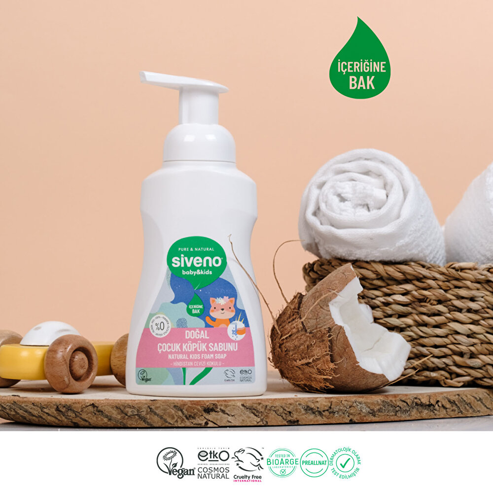 Zeytinyağlı Doğal Çocuk Köpük Sabun 250 ml