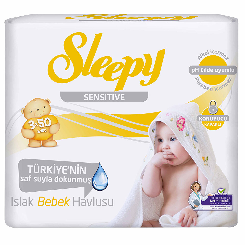 Sensitive Bebek Islak Mendil 3x50 Adet