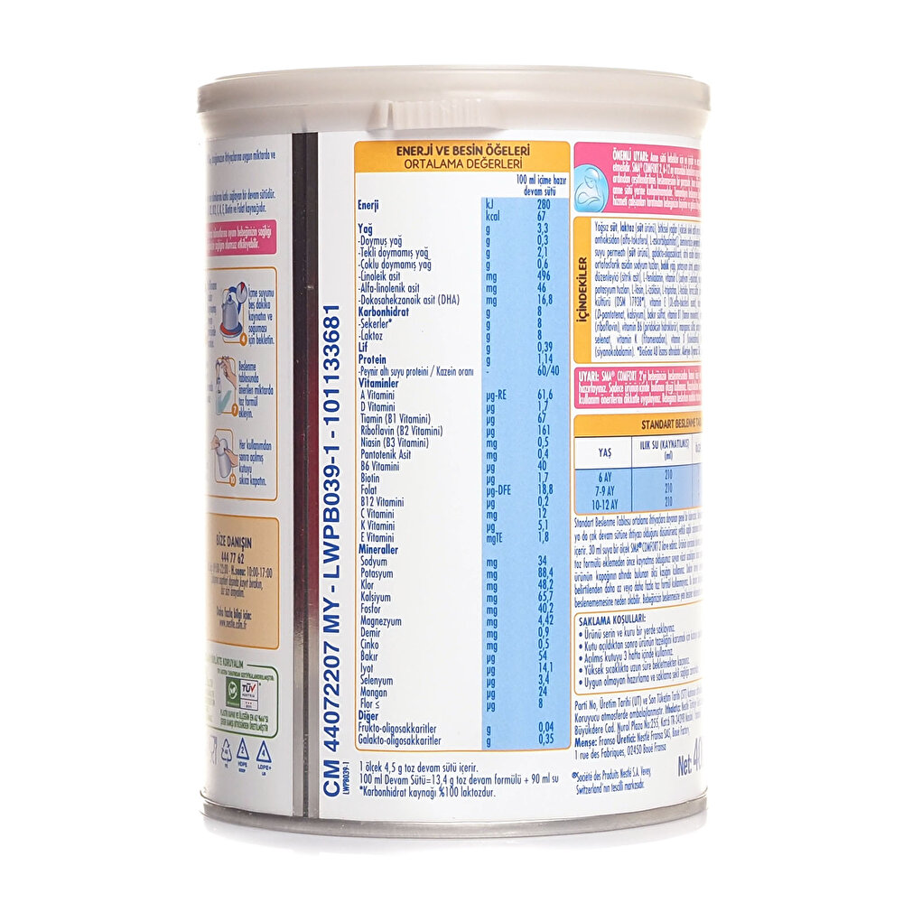 Comfort 2 Devam Sütü 400 gr 6-12 Ay