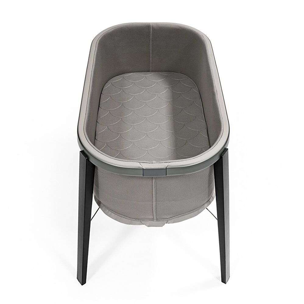 Snoozi Portatif Anne Yanı Beşik Gri