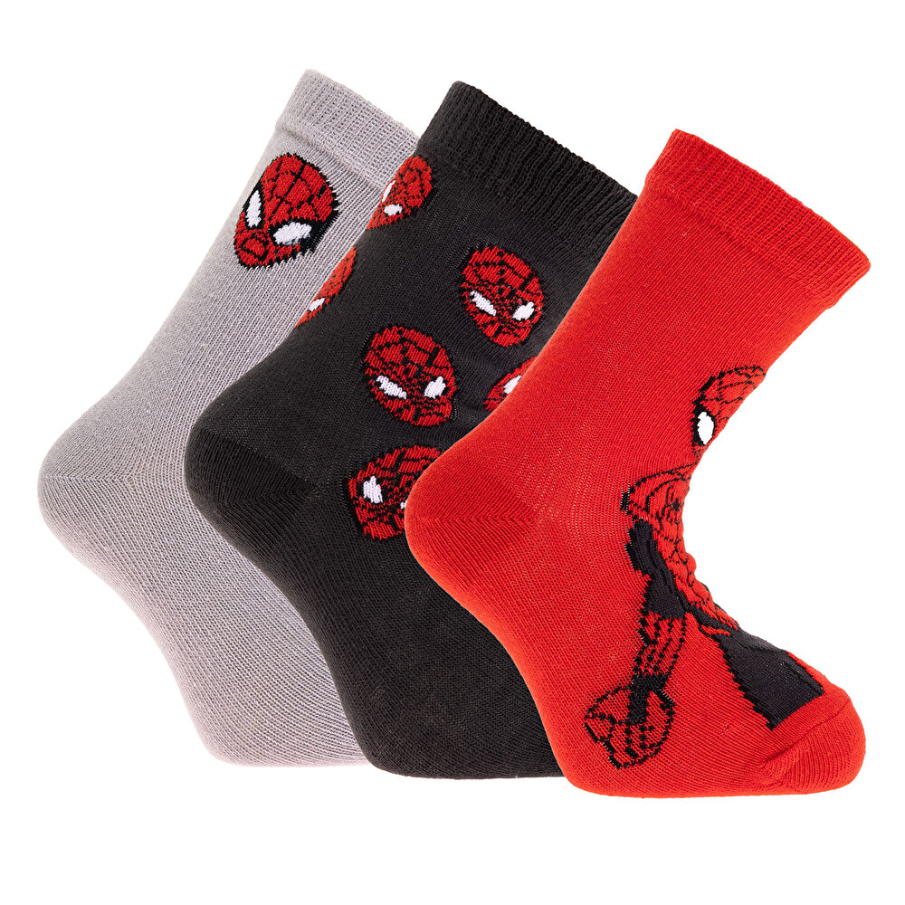 Spiderman Erkek 3lü Soket Çorap Erkek Bebek