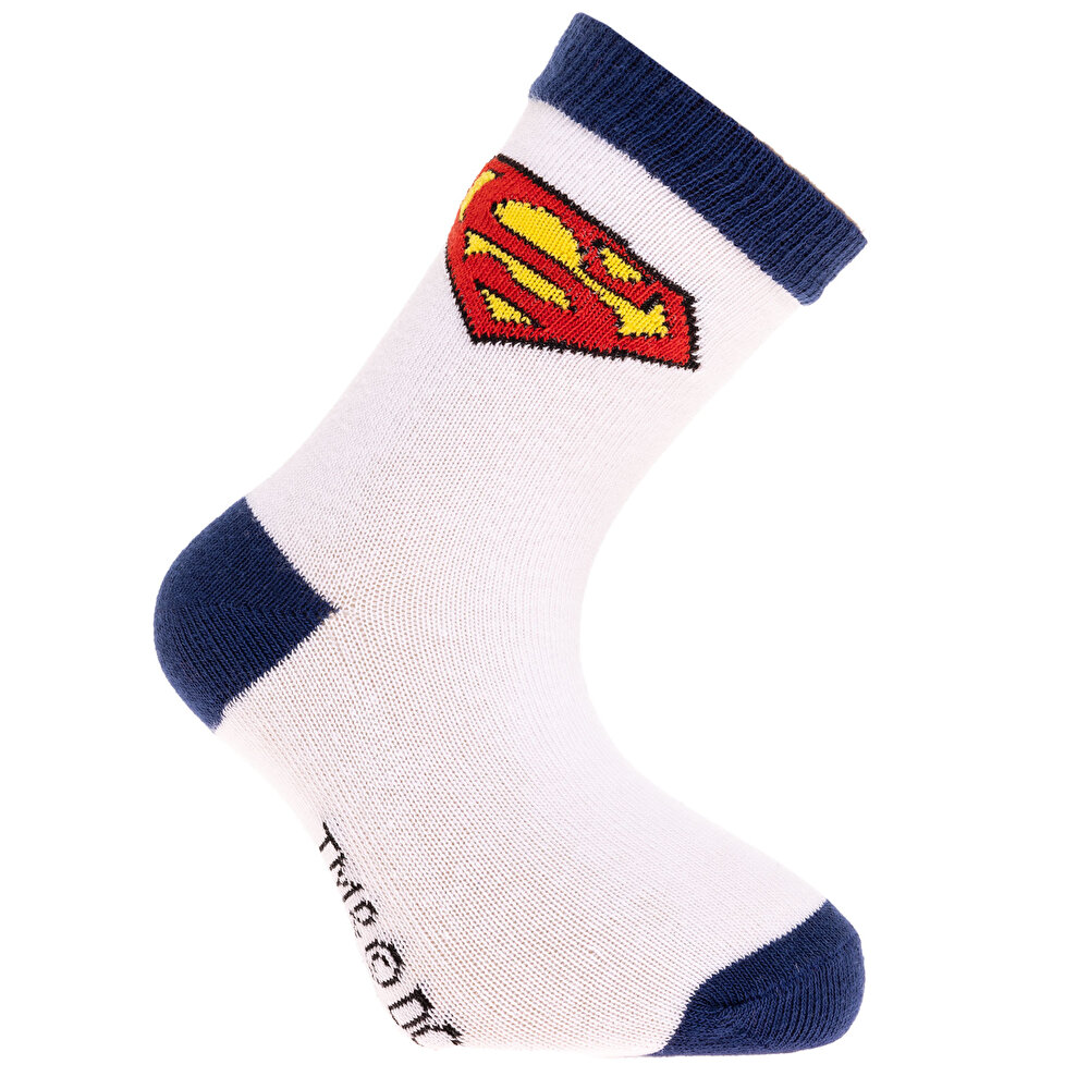 Superman Erkek 3'lü Soket Çorap