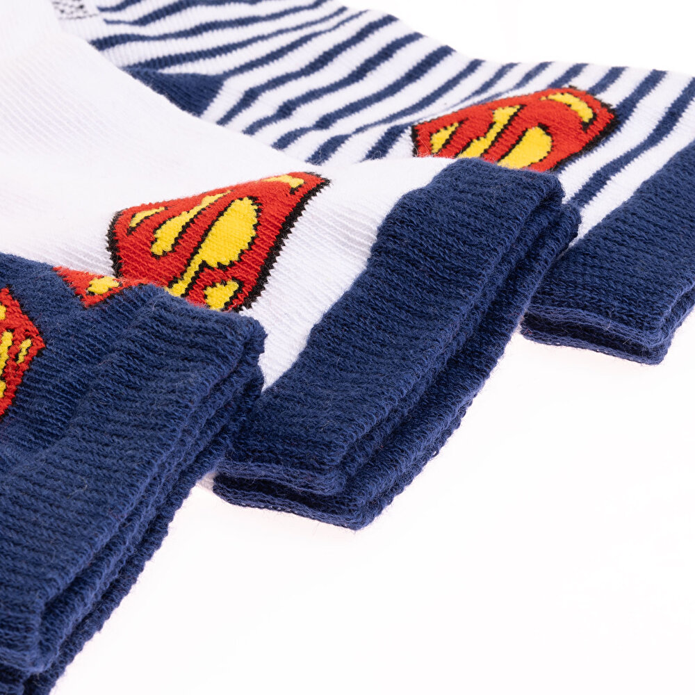 Superman Erkek 3'lü Soket Çorap