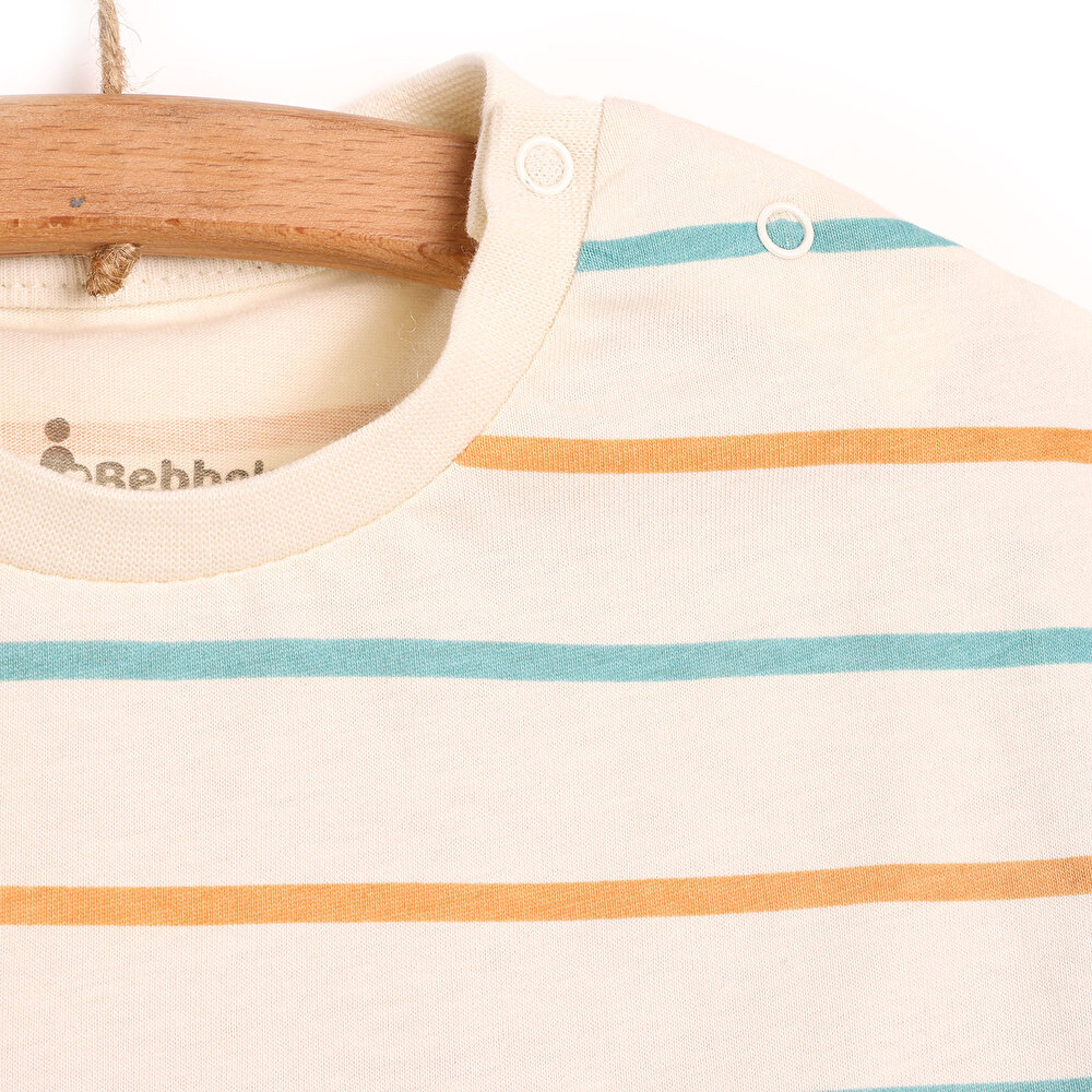 Surfing Blok Kol Detaylı Oversize Şık Tshirt-Şort Takım Erkek Bebek