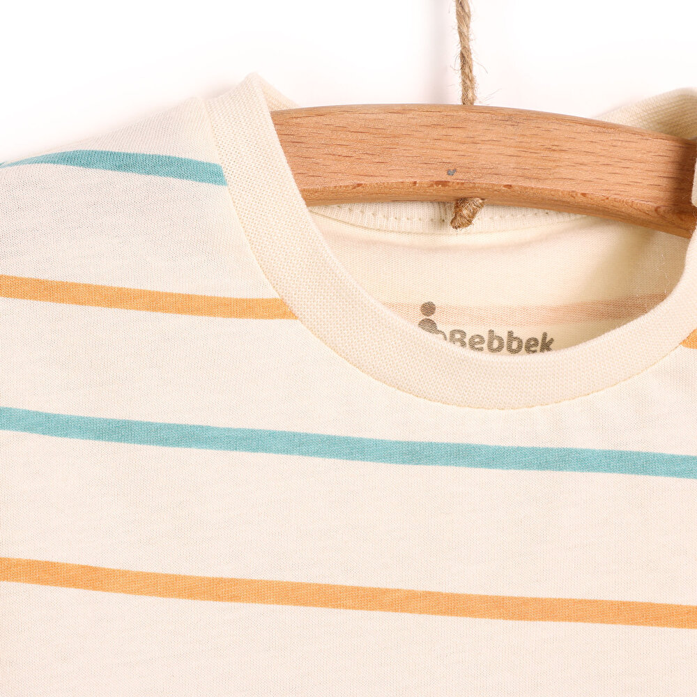 Surfing Blok Kol Detaylı Oversize Şık Tshirt-Şort Takım Erkek Bebek