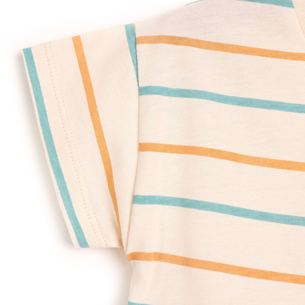 Surfing Blok Kol Detaylı Oversize Şık Tshirt-Şort Takım Erkek Bebek