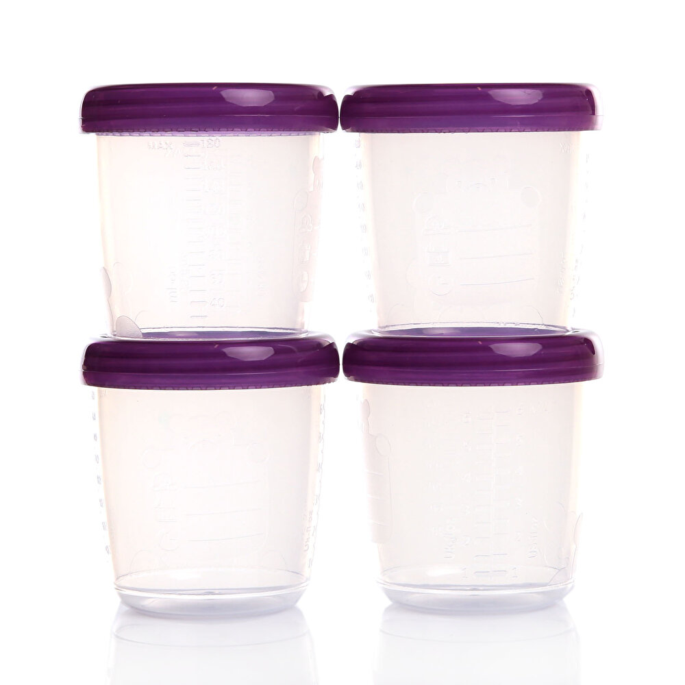 Süt ve Mama Saklama Kabı 4lü 180 ml