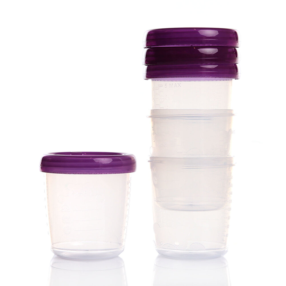 Süt ve Mama Saklama Kabı 4lü 180 ml