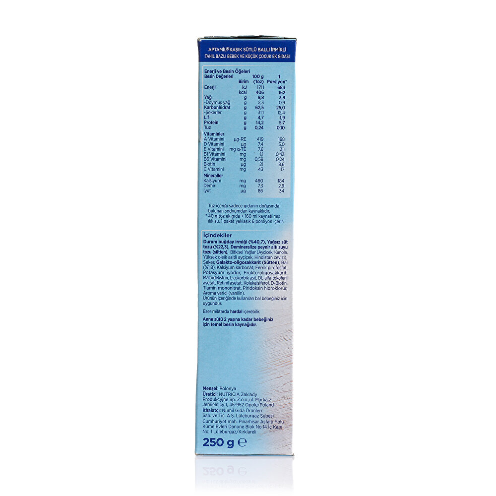 Sütlü Ballı İrmikli Kaşık Maması 250 gr