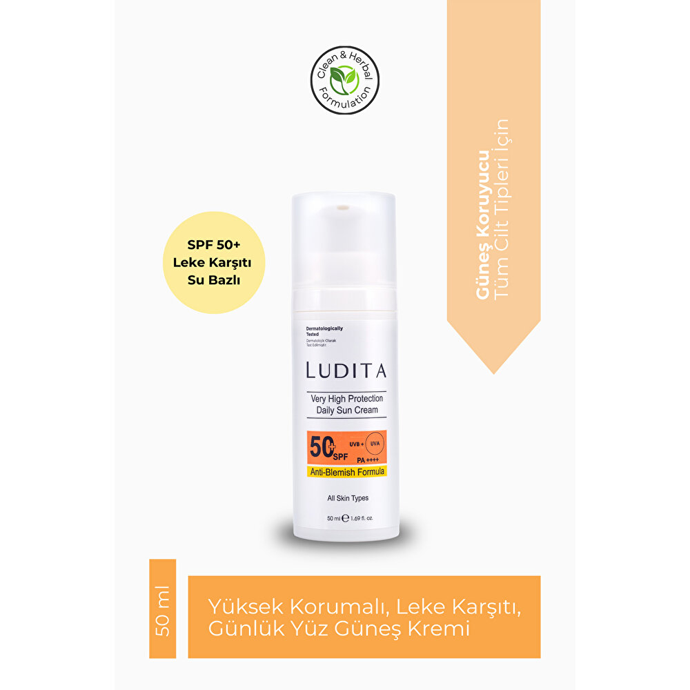 Suya Dayanıklı, Leke karşıtı , yüksek korumalı Güneş Kremi SPF 50 +
