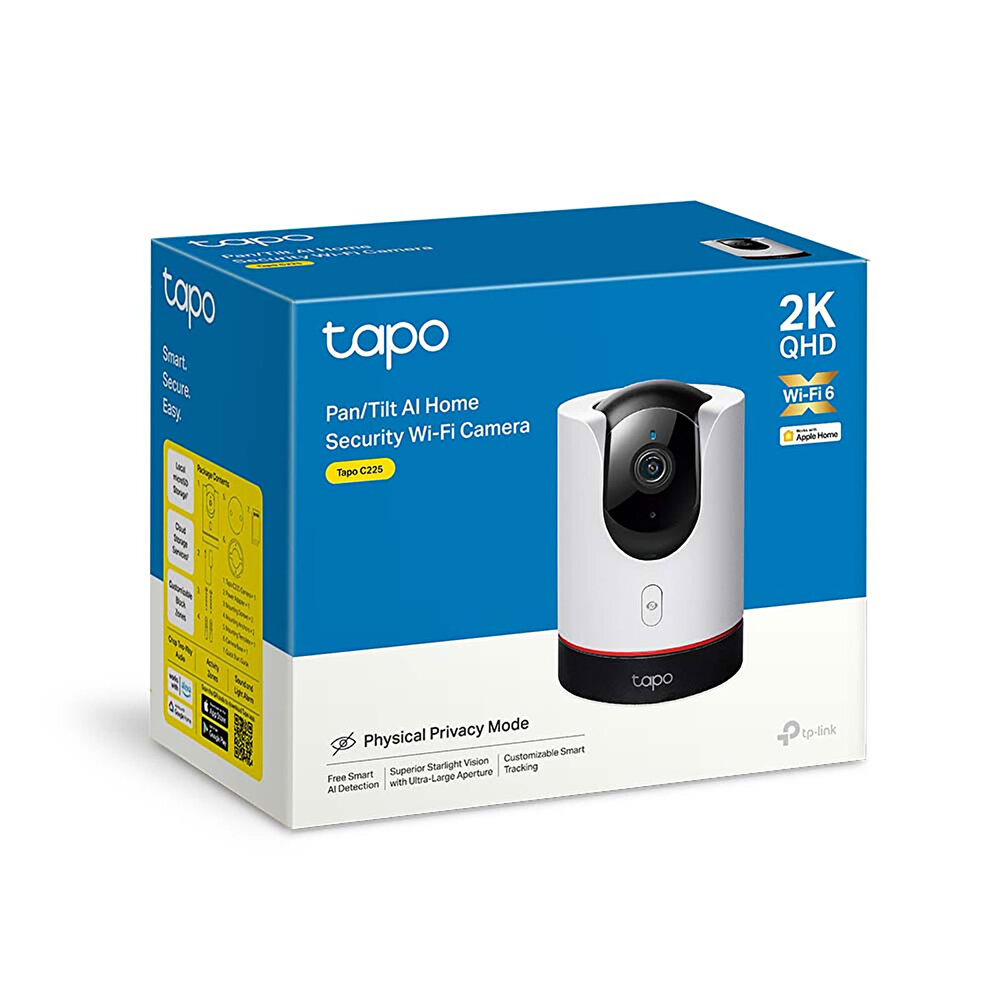 TP-Link Tapo C225 Yapay Zeka Destekli Kablosuz 2K IP Kamera - ebebek