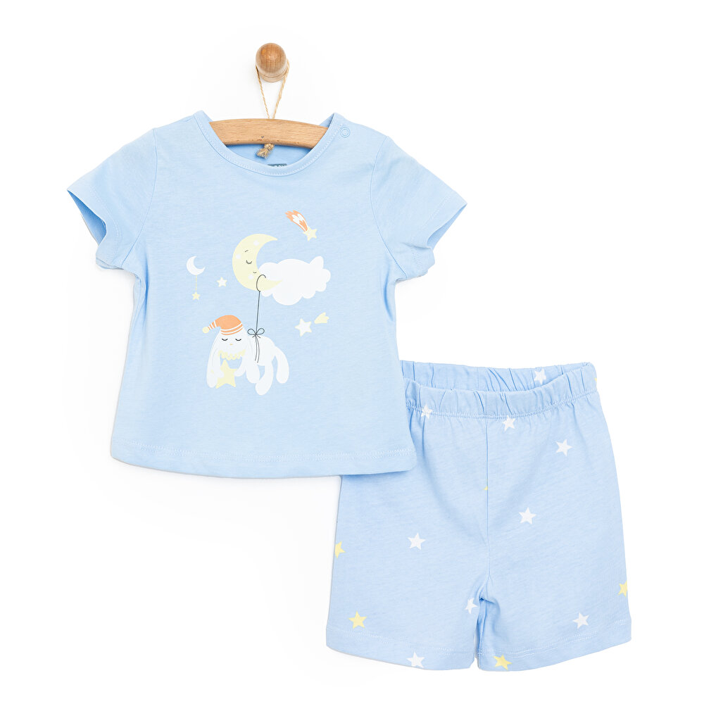 Tavşan Neni Kısa Kol Pijama Takımı Erkek Bebek