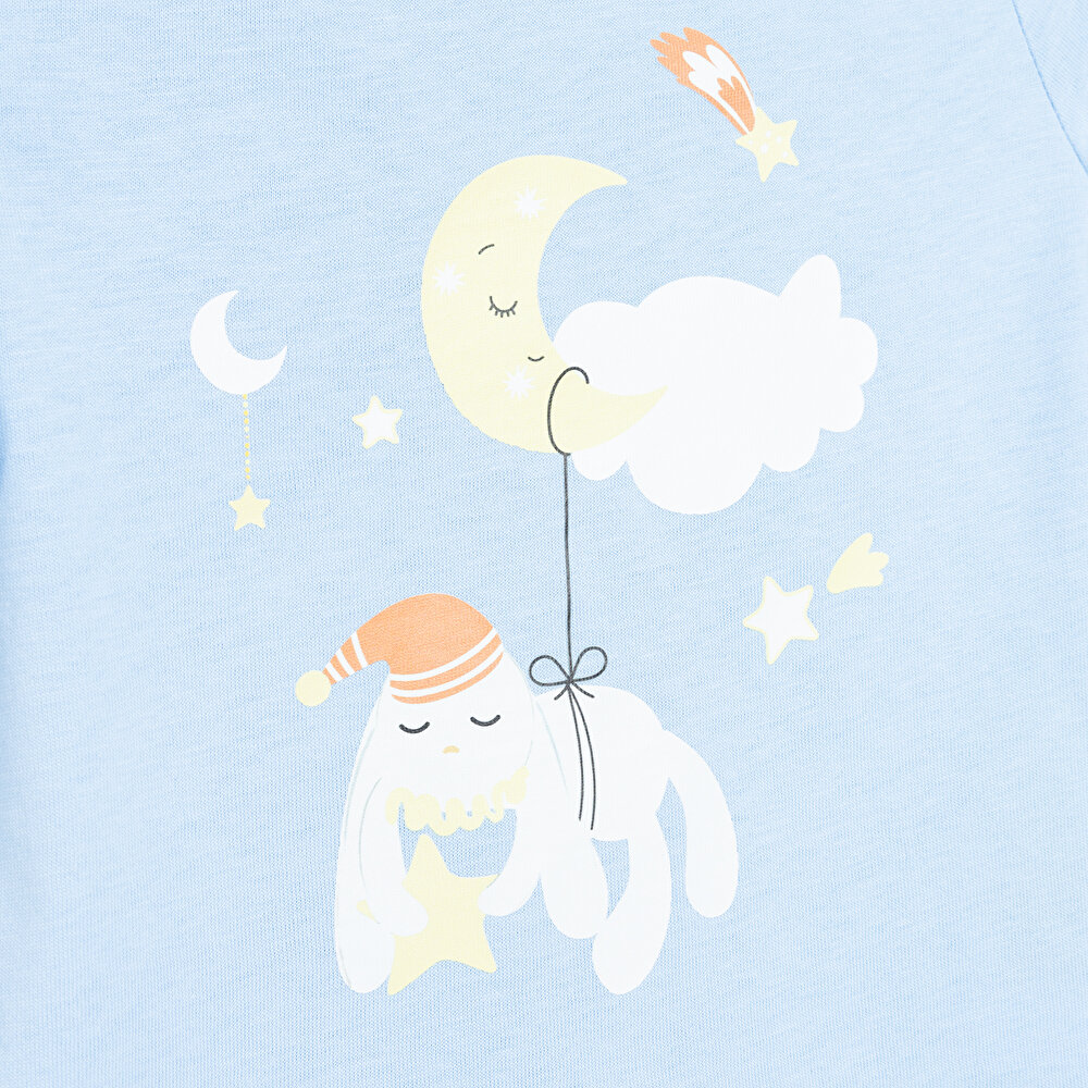 Tavşan Neni Kısa Kol Pijama Takımı Erkek Bebek