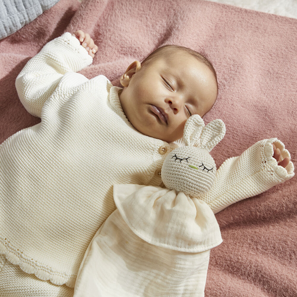 Tavşan Neni uyku Arkadaşı müslin ve amigurimi