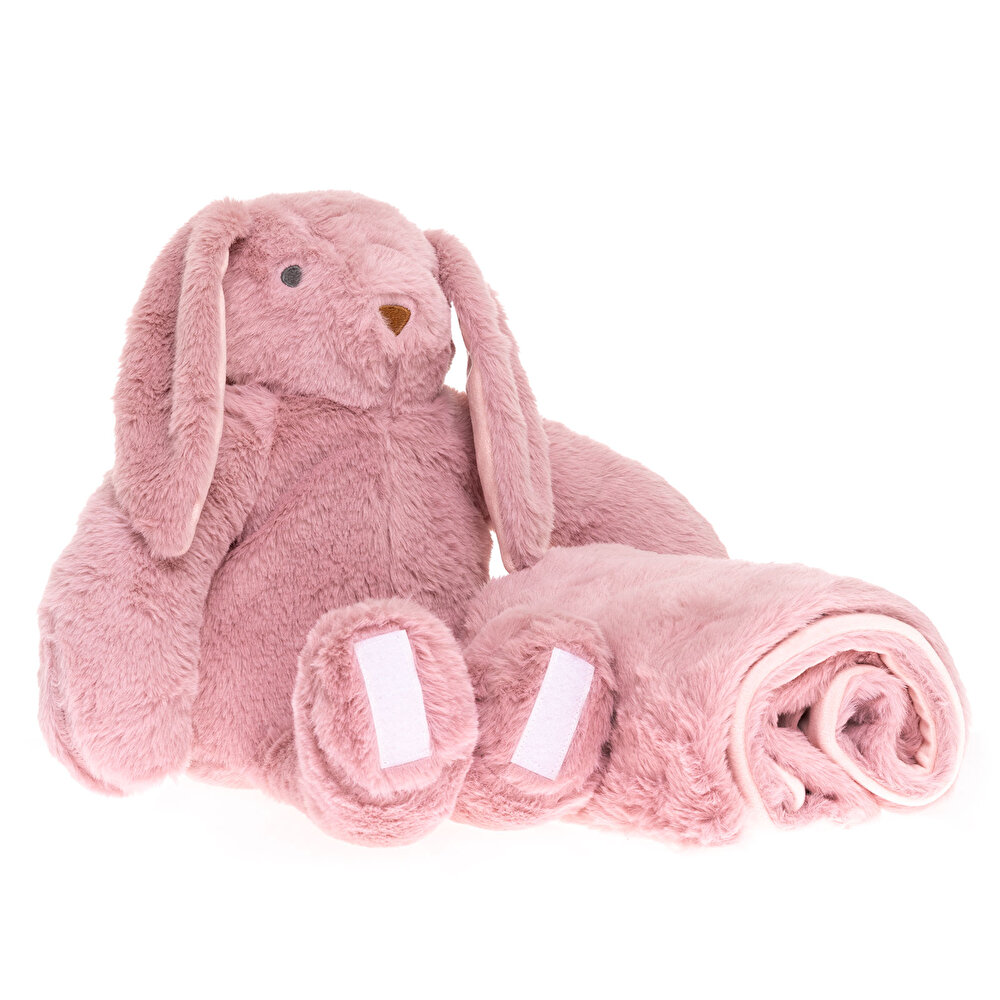 Tavşan Oyuncaklı Kız Battaniye 70x78 cm Kız Bebek
