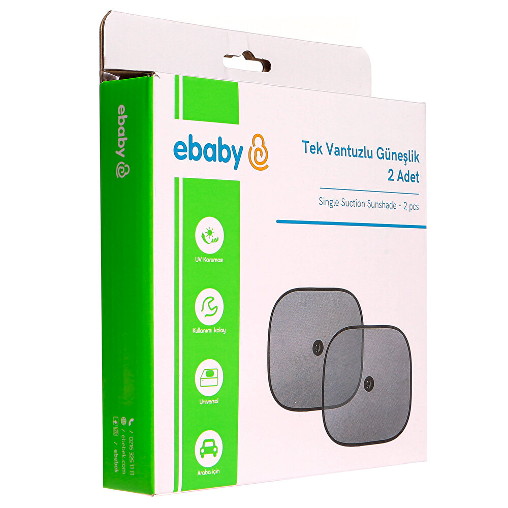 Tek Vantuzlu Güneşlik 2 Parça