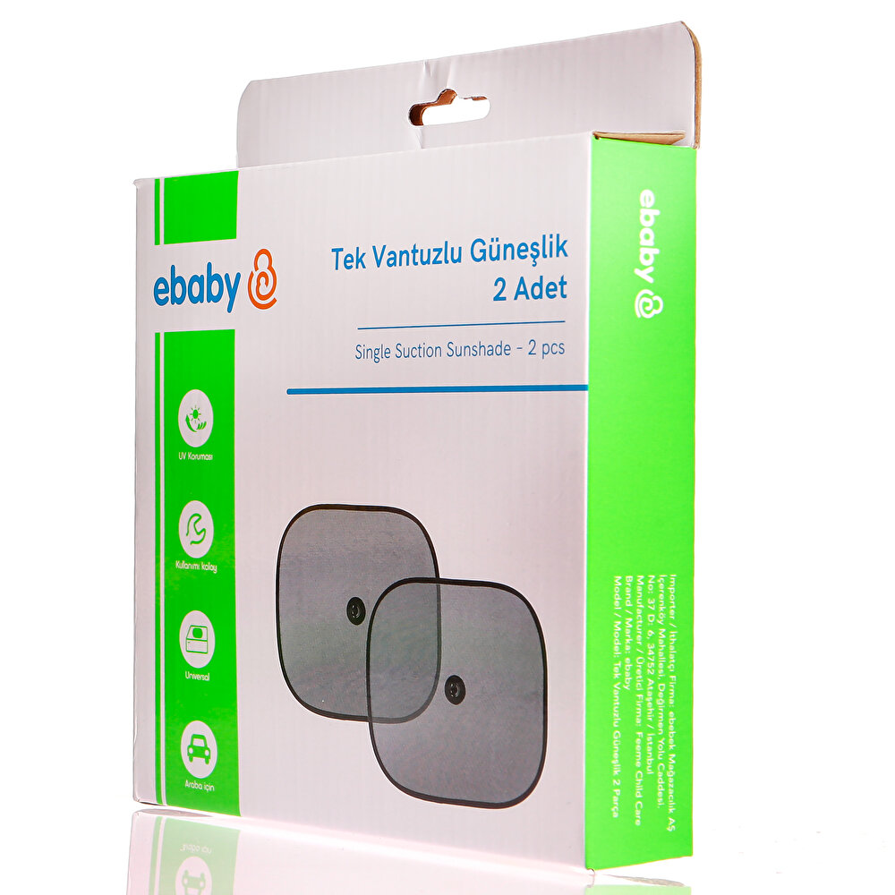 Tek Vantuzlu Güneşlik 2 Parça