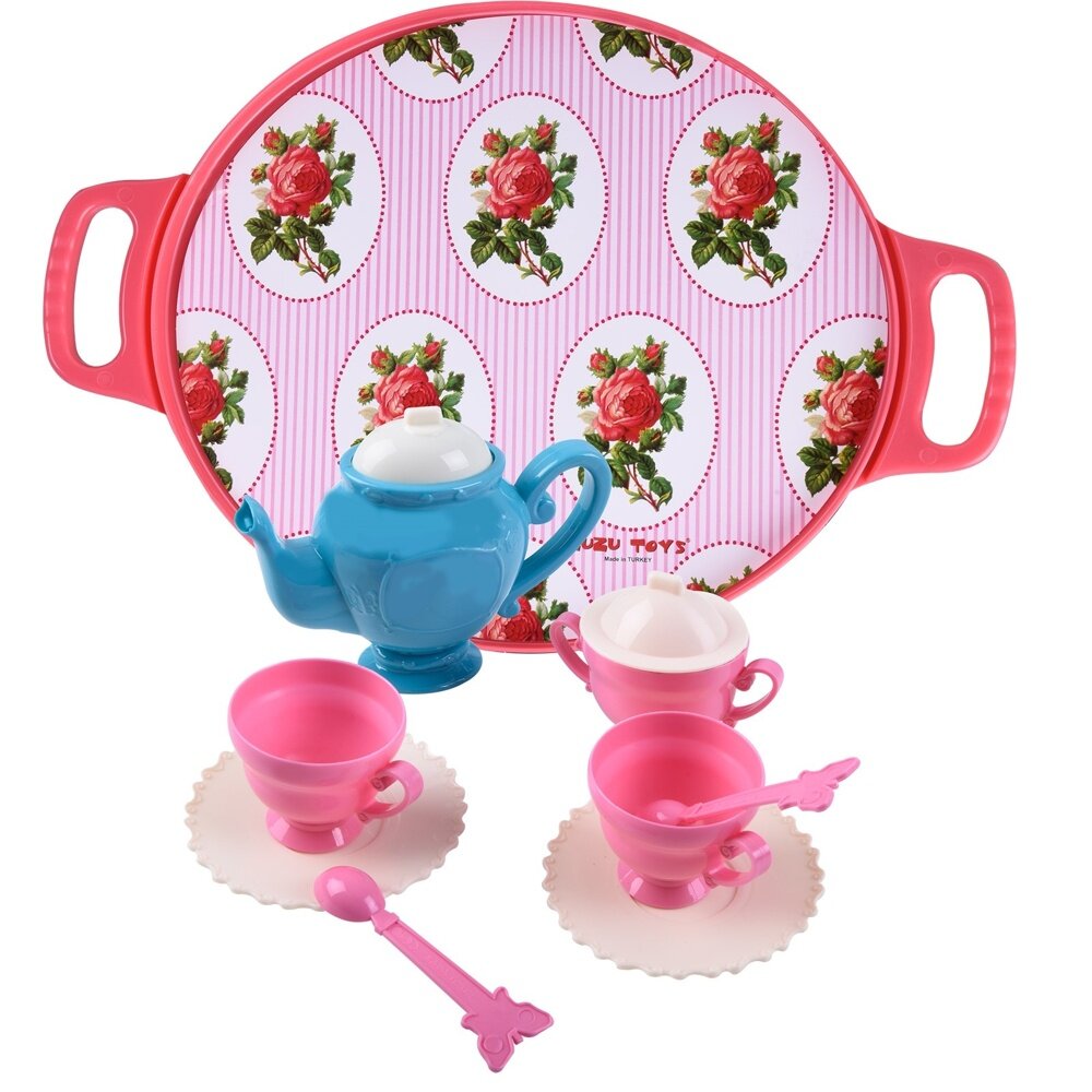 Zuzu Tepsili Çay Seti Pembe