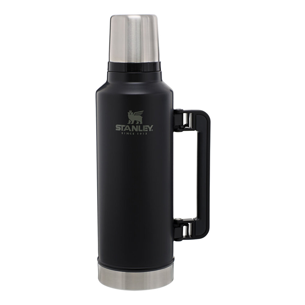 Klasik Vakumlu Çelik Termos, 1.9L / 2.0QT Mat Siyah