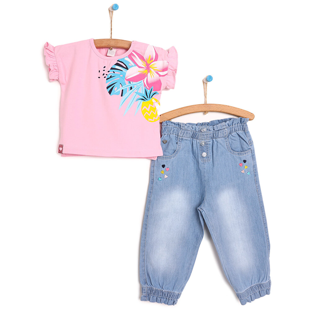 TUCTUC Tshirt Pantolon Kız Bebek