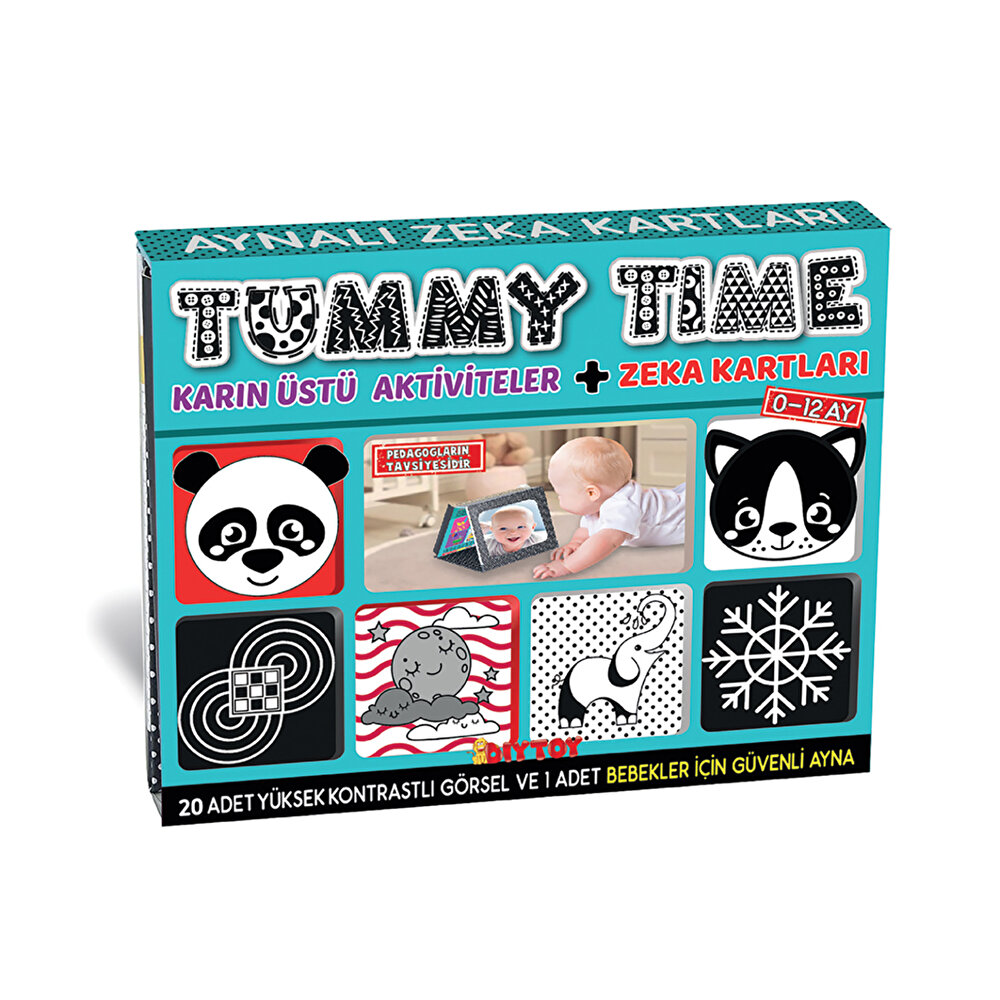 Tummy Tıme Zeka Kartları Güvenli Bebek Aynası