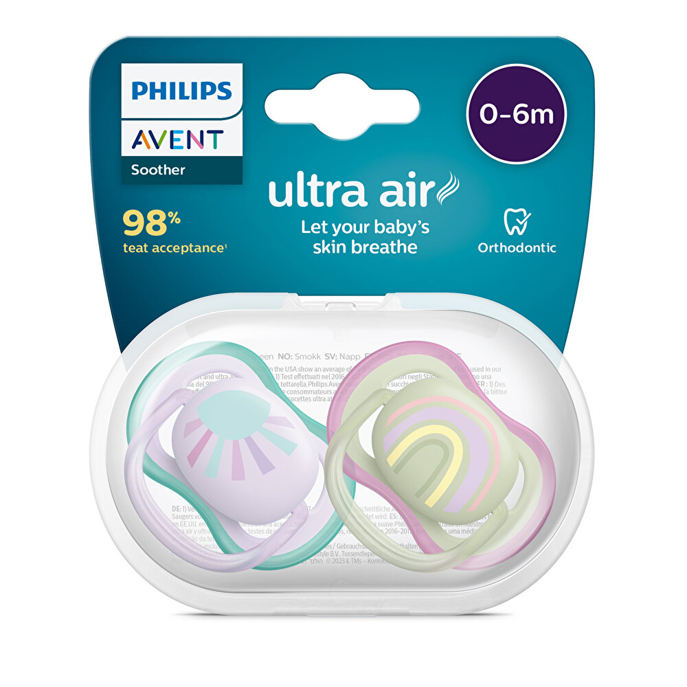 Ultra Air Emzik 0-6 Ay,  2'li Paket, Kız