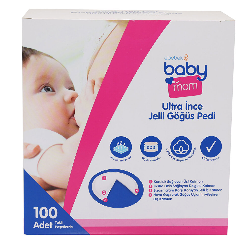 Ultra İnce Jelli Göğüs Pedi 100 Adet