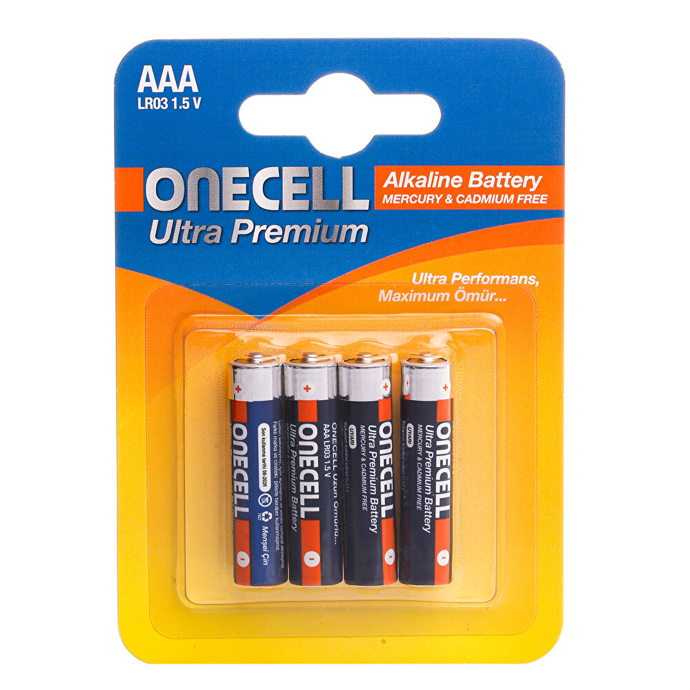 Ultra Premium Alkalin AAA Boy Pil 4lü