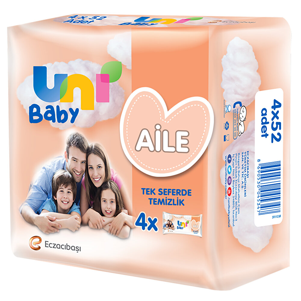 Aile Islak Mendil 4x52 Adet