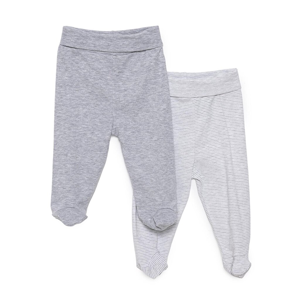 Unisex 2li Patikli Alt Ribana Bej