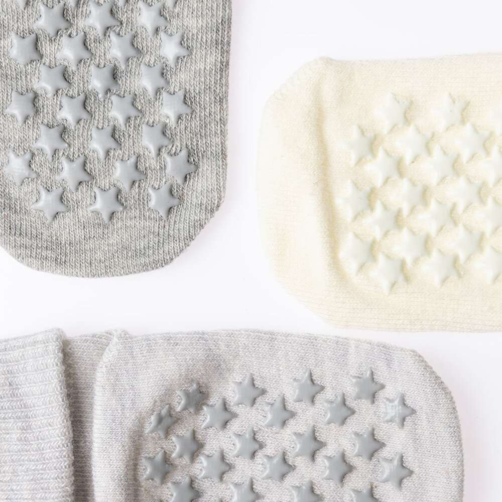 Unisex 3lü Kıvrık Çorap Unisex