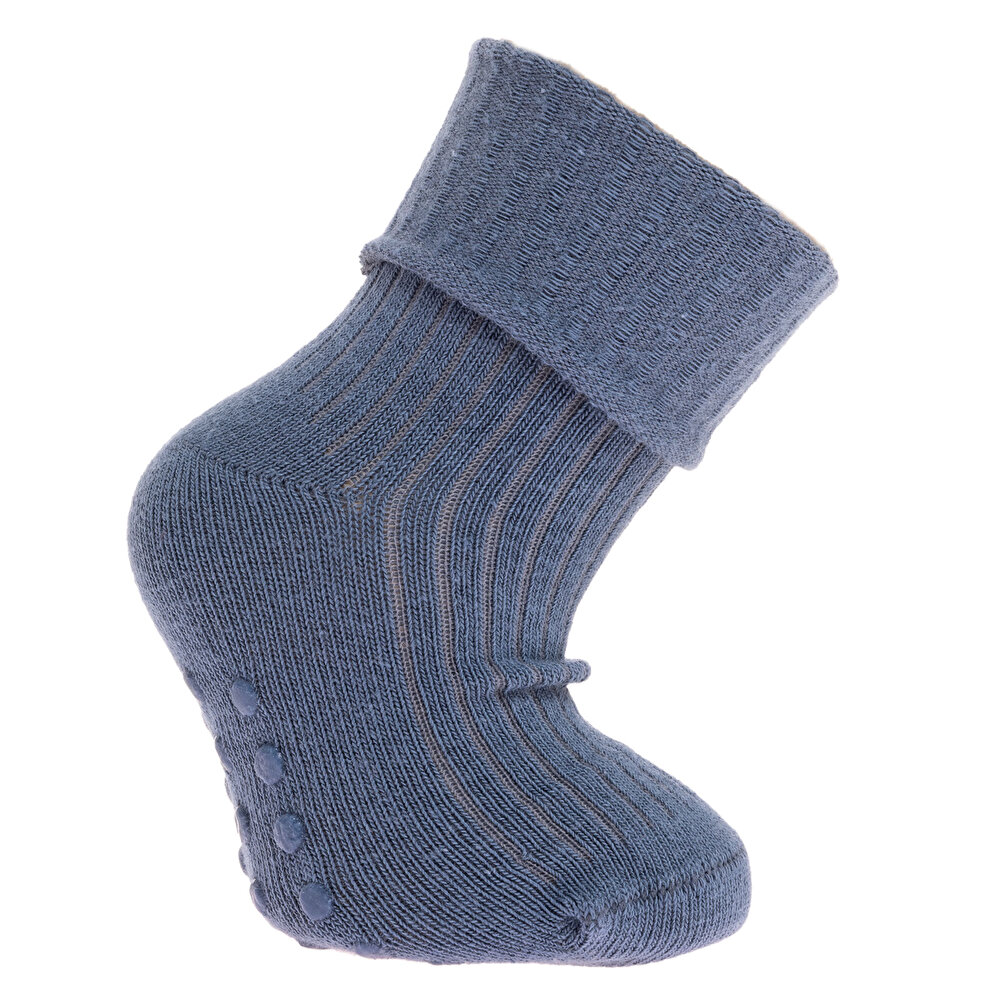 Unisex Kaşkorse Düz Renk 3lü  Kıvrık Çorap Unisex