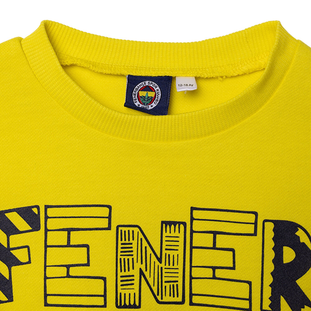 Unisex Sweatshirt İki İplik Bisiklet Yaka Uzun Kol