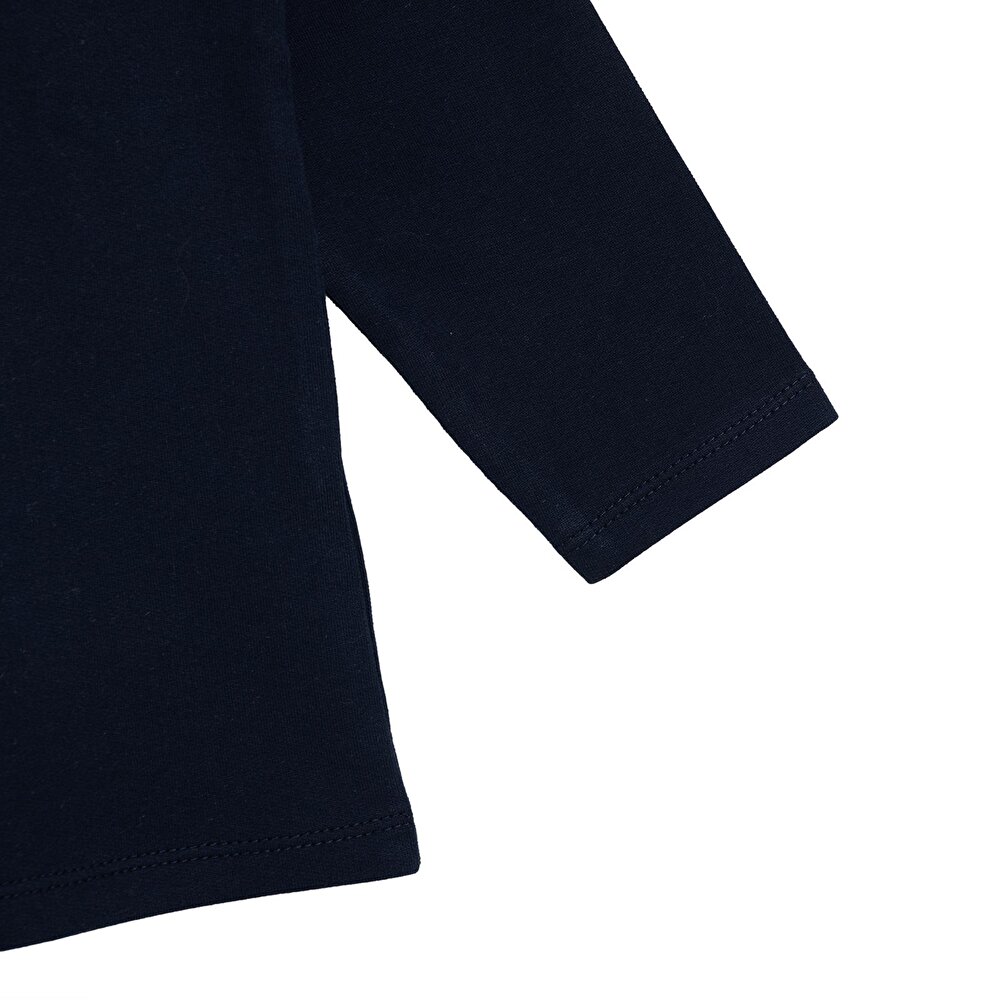 Unisex Sweatshirt İki İplik Bisiklet Yaka Uzun Kol
