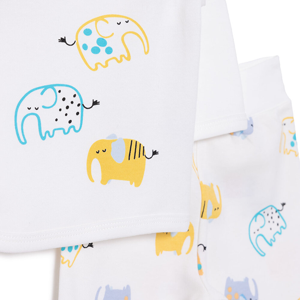 Unisex Turuncu Fil Zıbın-Patik Alt Unisex