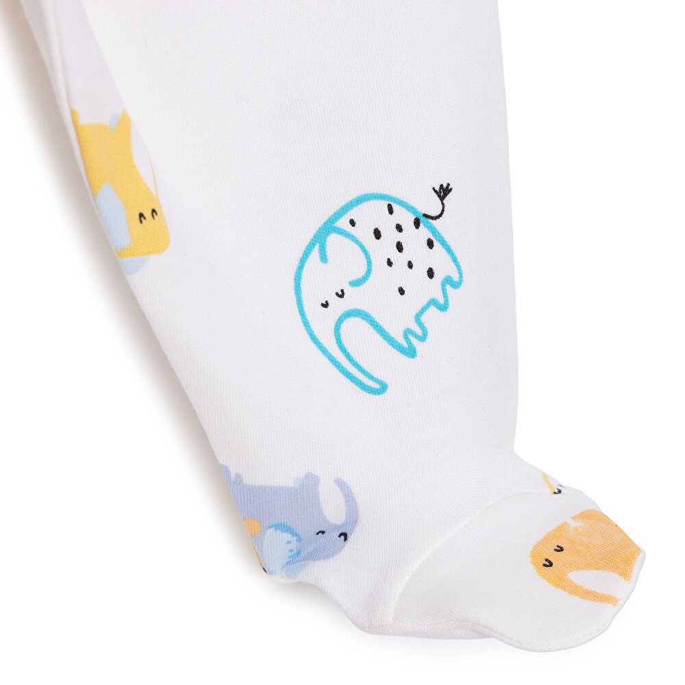 Unisex Turuncu Fil Zıbın-Patik Alt Unisex