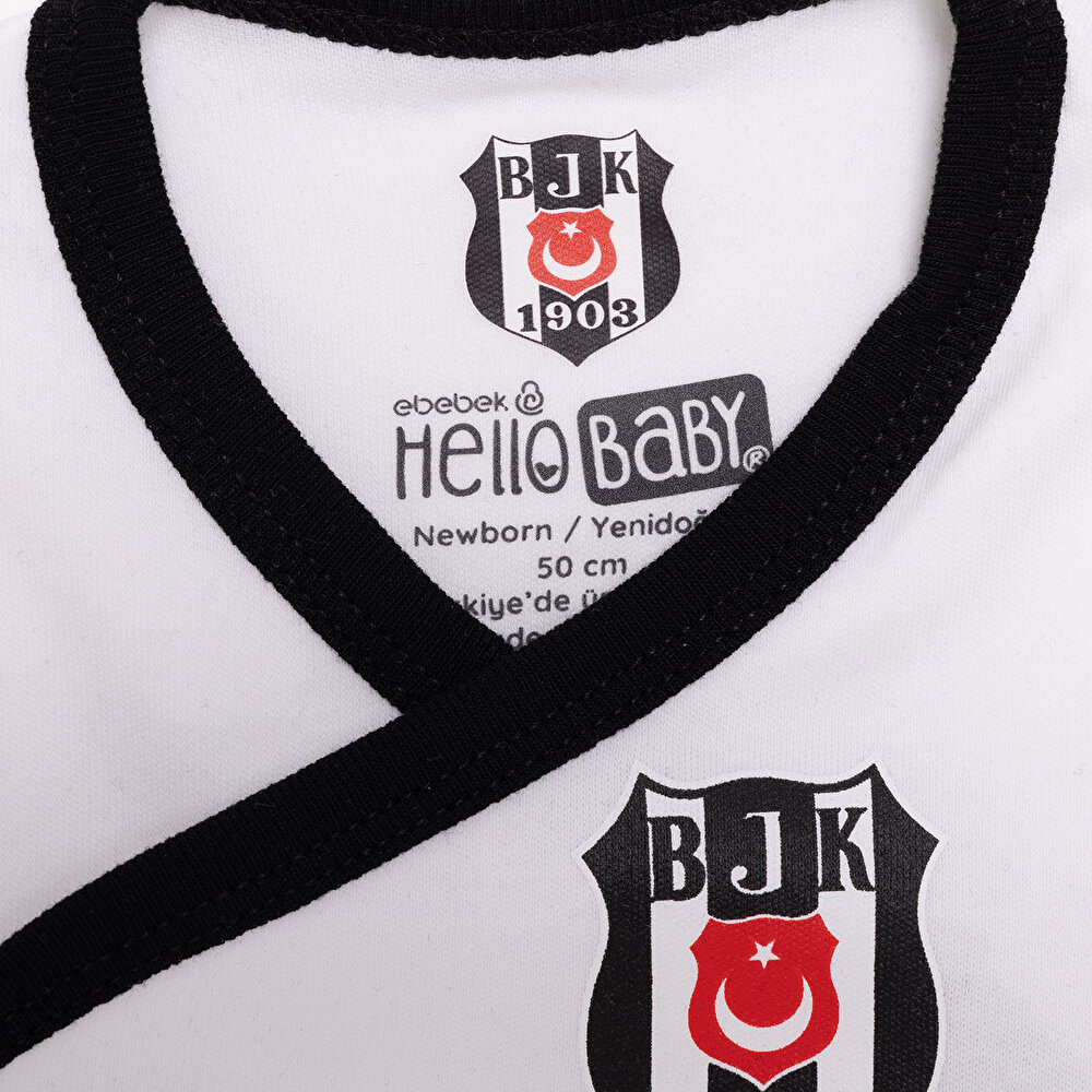 Unisex Yenidoğan 5li Askı Hastane Çıkışı İnterlok Zarf Yaka Uzun Kol Patikli Paça