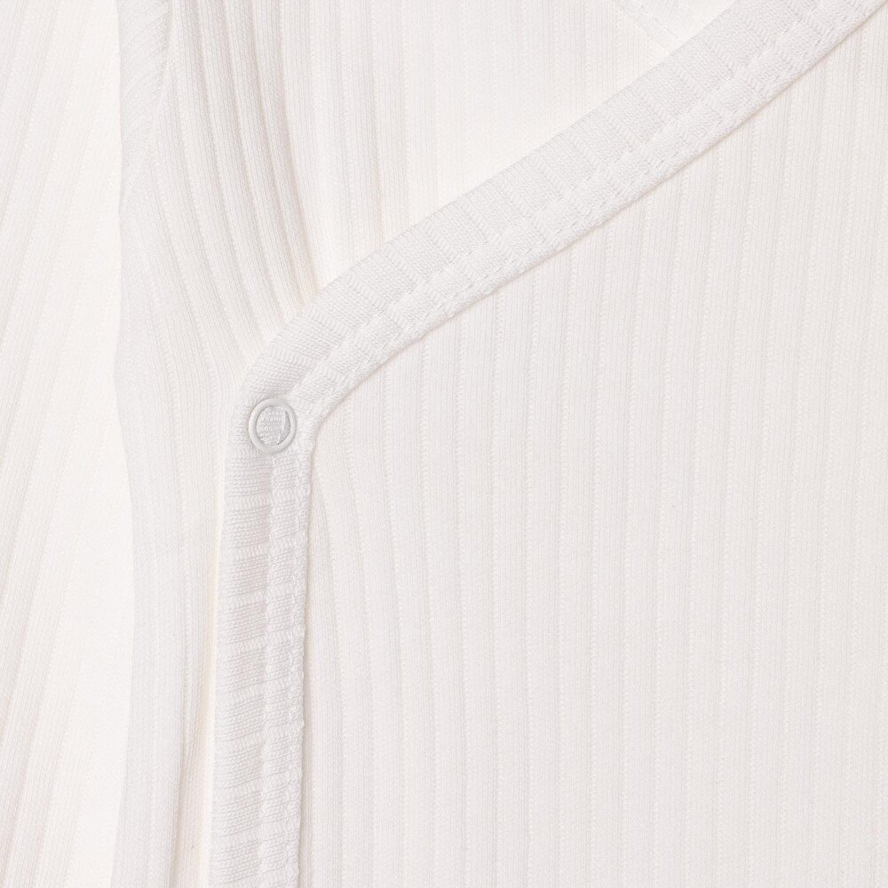 Unisex Zıbın Body İnterlok V Yaka Uzun Kol