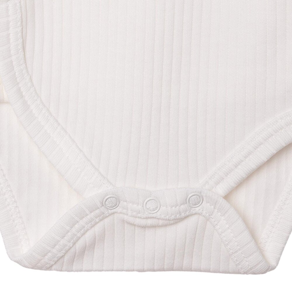 Unisex Zıbın Body İnterlok V Yaka Uzun Kol