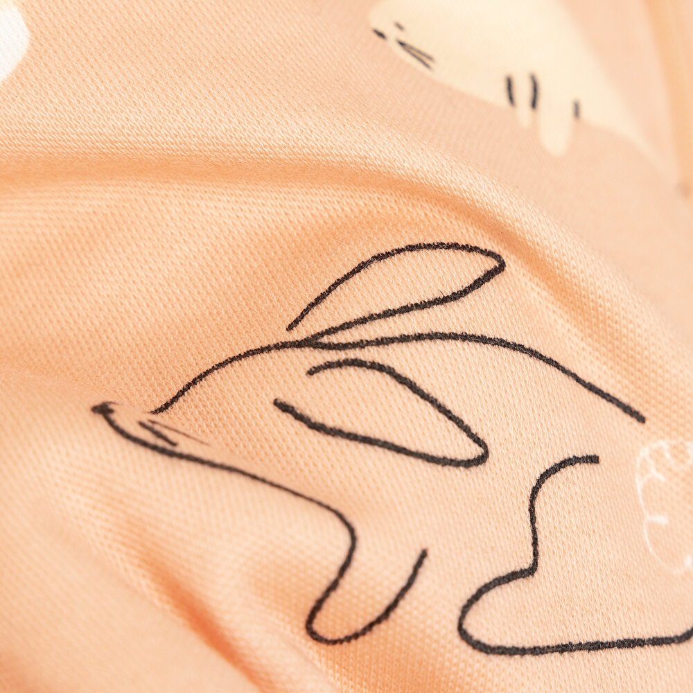 Kız Bebek Uyku Tulum İnterlok Fermuarlı 1  Tog Bisiklet Yaka Uzun Kol