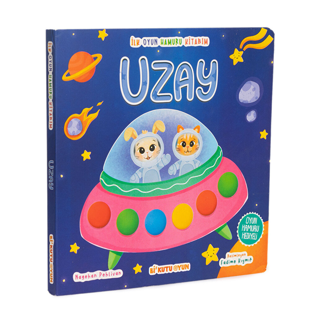 Uzay Aktivite Kitabı ve 3x50gr Hamur Hediyeli