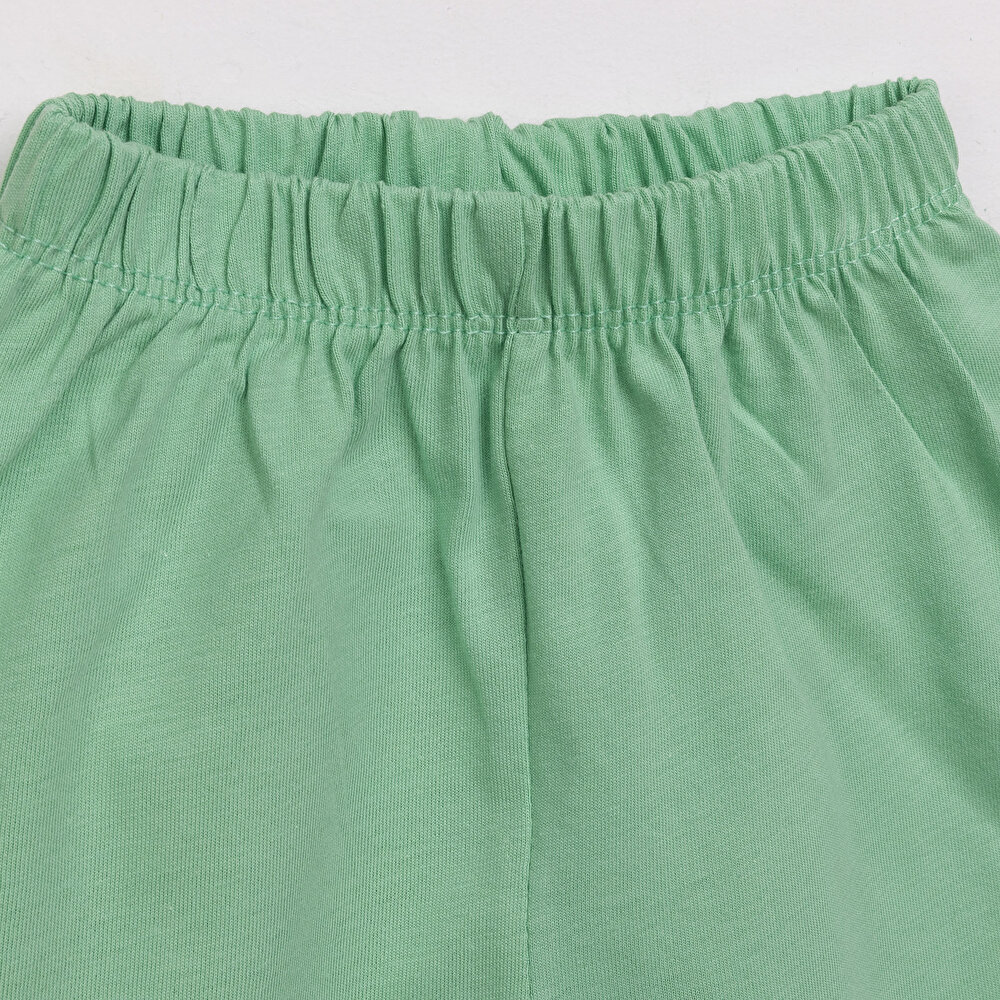 Uzun Kol Köpek Desenli Bisiklet Yaka Pijama Takımı