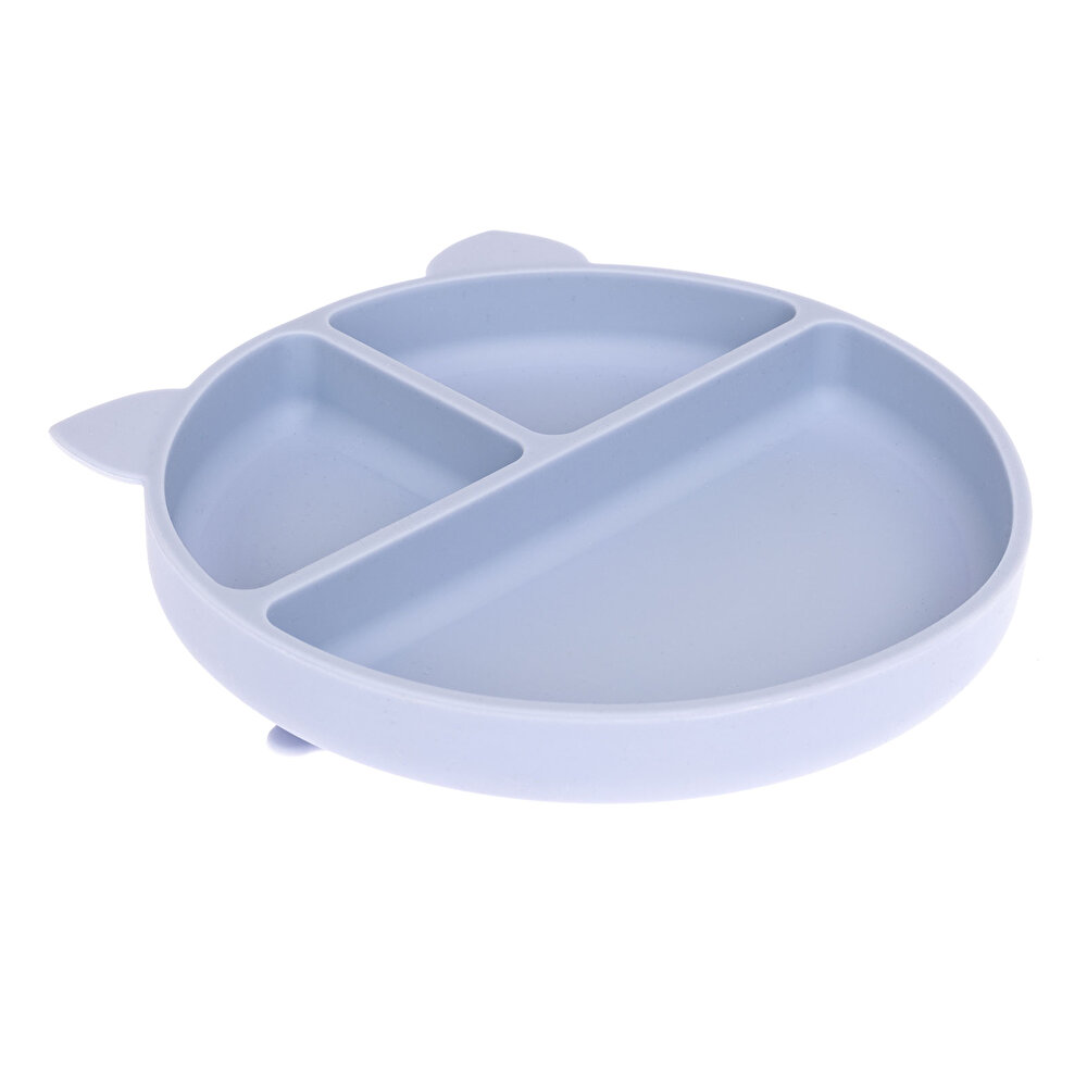 Vakumlu Silikon Mama Tabağı Buz Mavisi