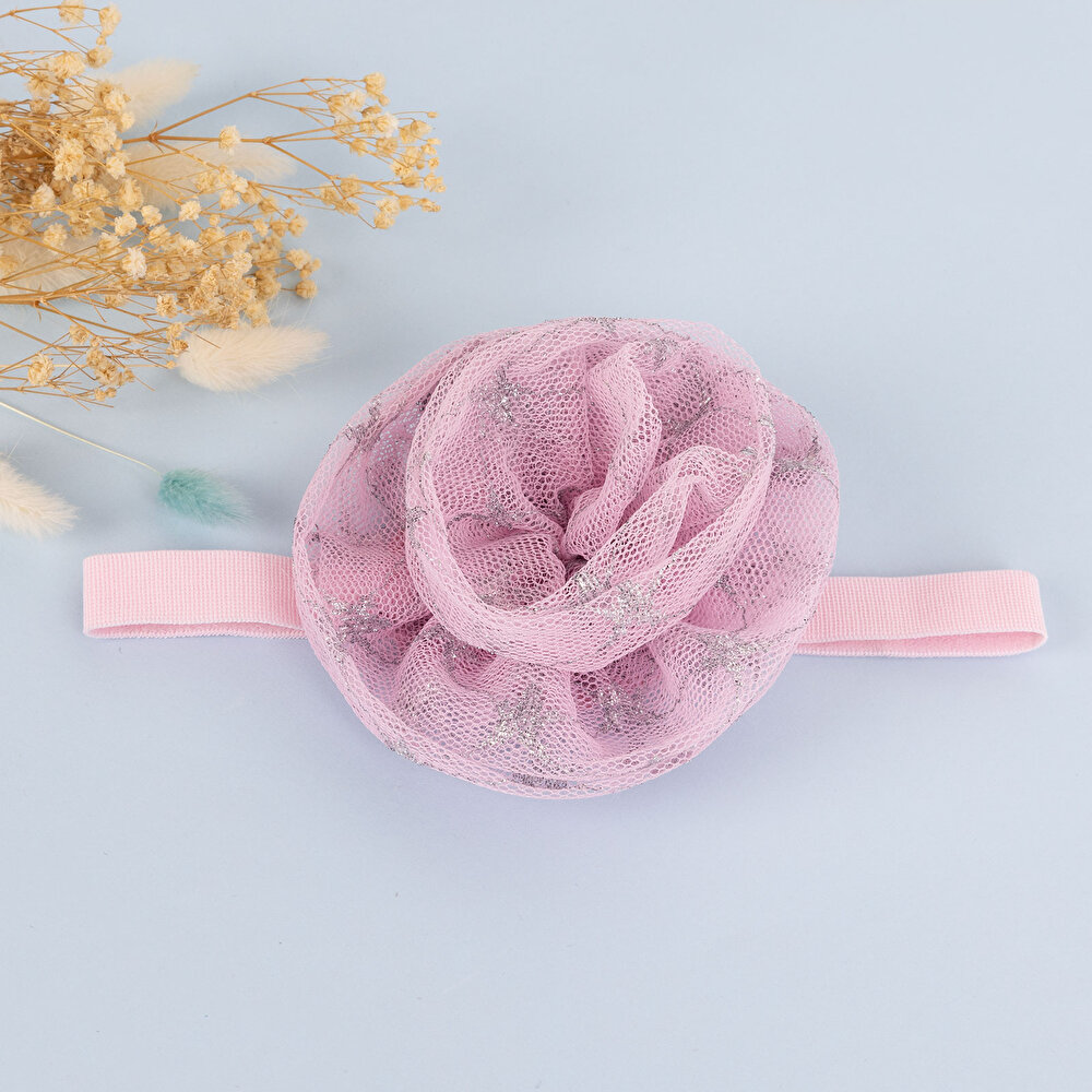 Varak Tül Puffy Tekli Kız Saç Bandı Kız Bebek