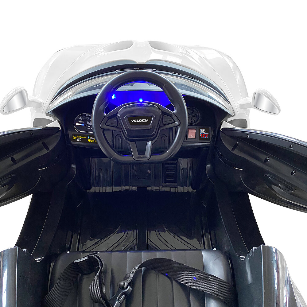 Velocy 12 V Akülü Araba Uzaktan Kumandalı 4*2 Beyaz