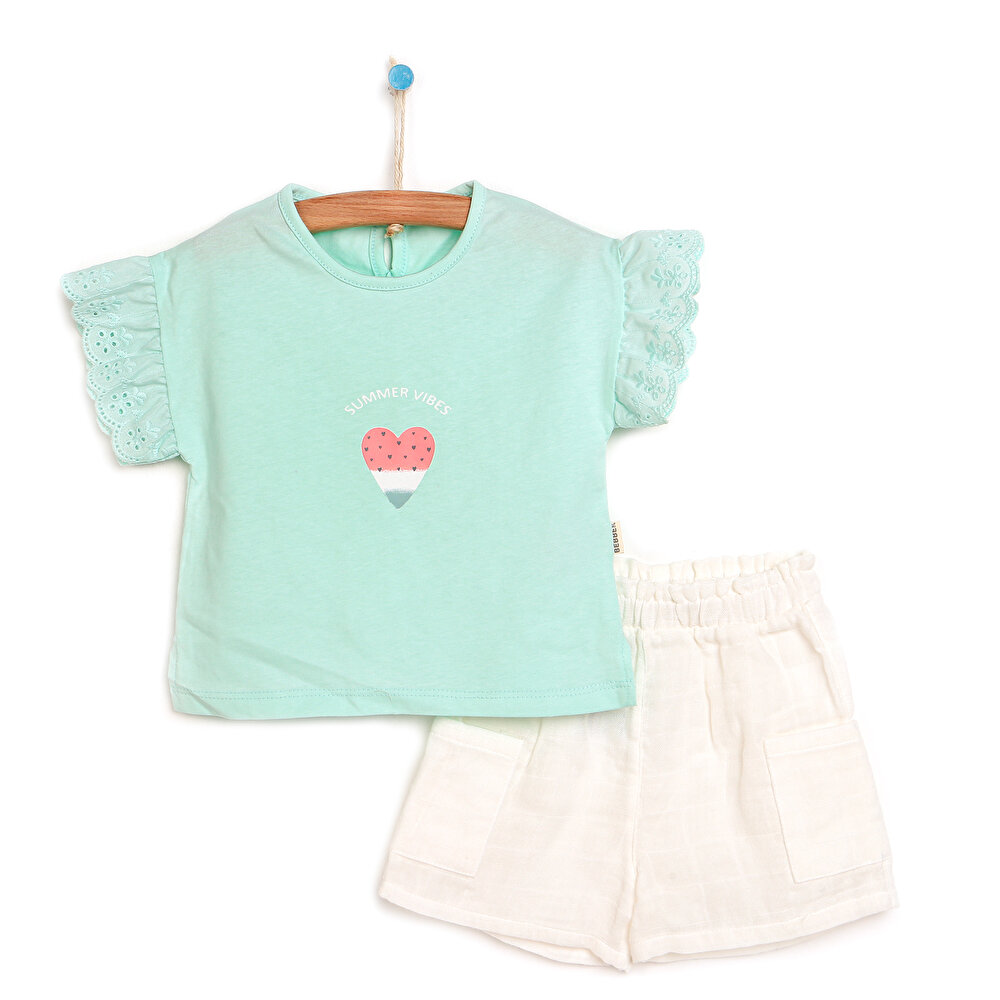 Watermelon Tshirt-Şort Takım Kız Bebek
