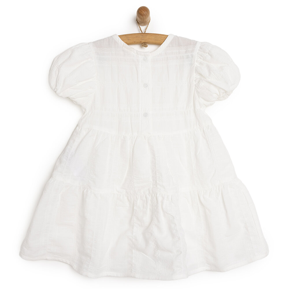 WHITE FLOWER Elbise Kız Bebek