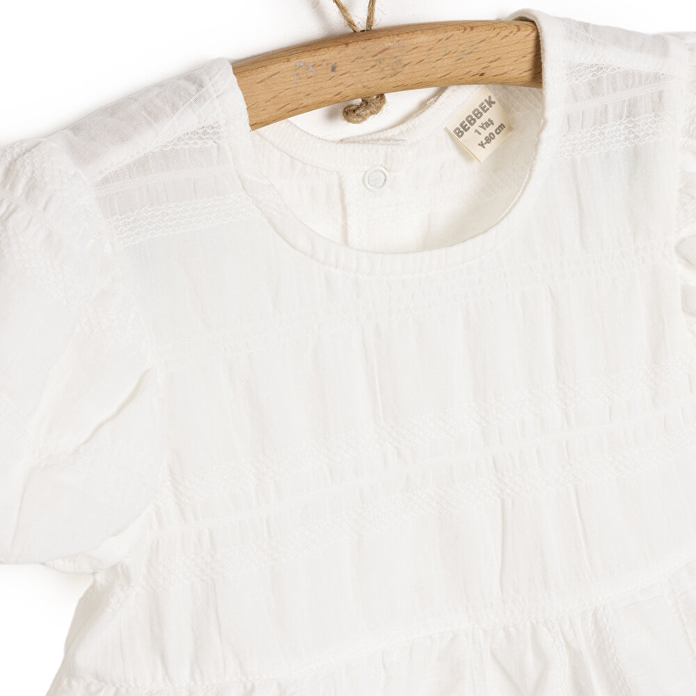 WHITE FLOWER Elbise Kız Bebek